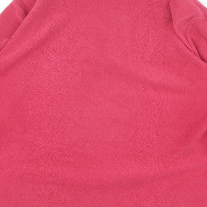 Freedom Trail Womens Pink Polyester Pullover Sweatshirt Size 12 Zip