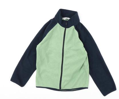 Additional front view of H&M boys’ green jacket, size 6-7, years zip -, size 6-8