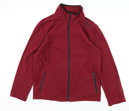 Additional front view of Atlas men’s red jacket, size L, zip