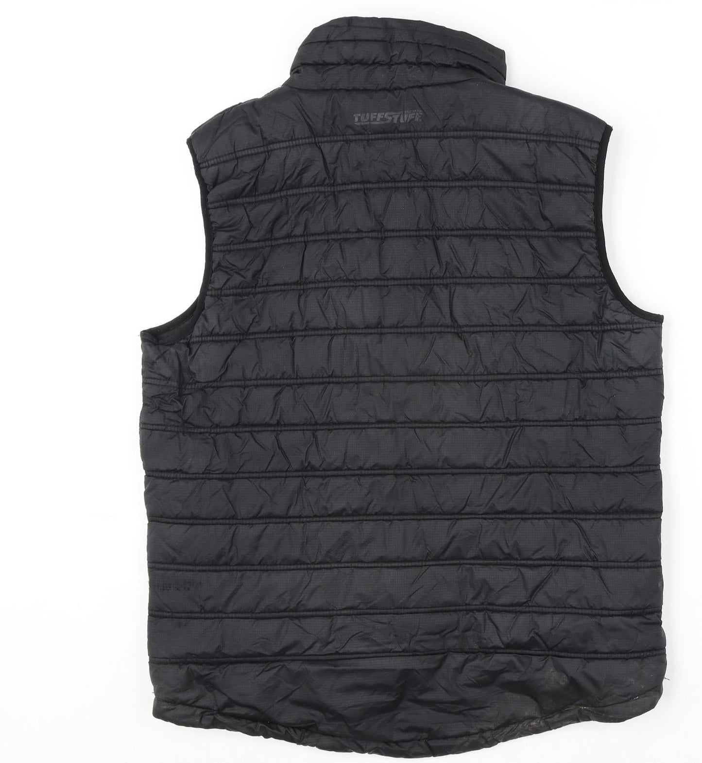 Castle Clothing Mens Black Gilet Coat Size S Zip