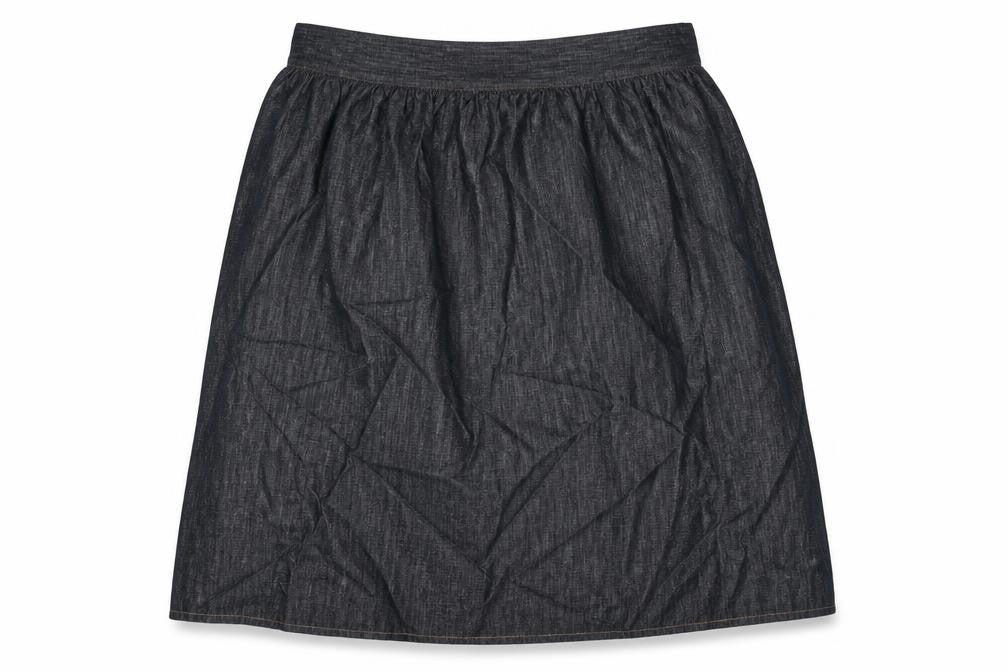 Marks & Spencer Womens Blue Cotton Peasant Skirt Size 20 Zip