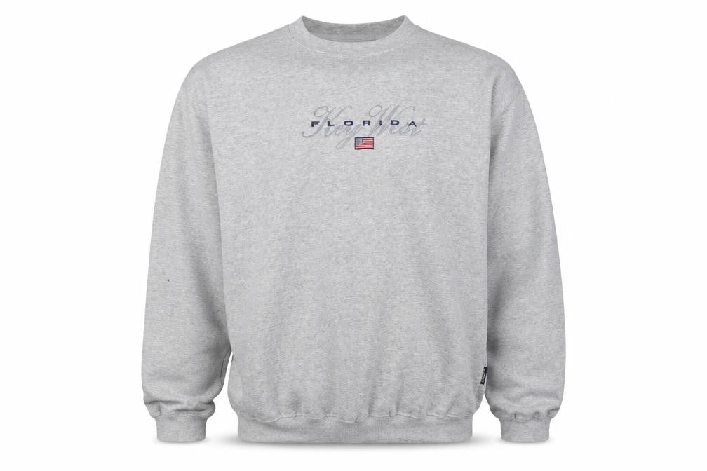 Paradise Sport Mens Grey Cotton Pullover Sweatshirt Size XL - Florida Key West
