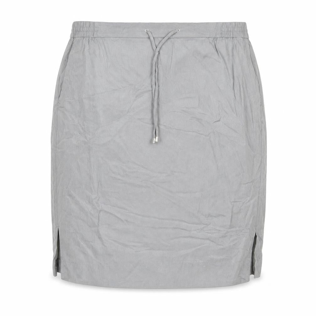 Samoon Womens Grey Modal Straight & Pencil Skirt Size 18 Drawstring
