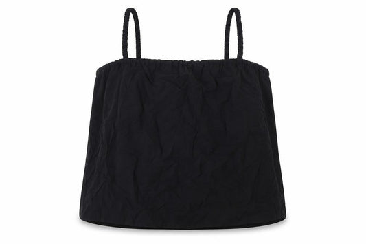 Marks & Spencer Womens Black Cotton Camisole Tank Size 20 Square Neck