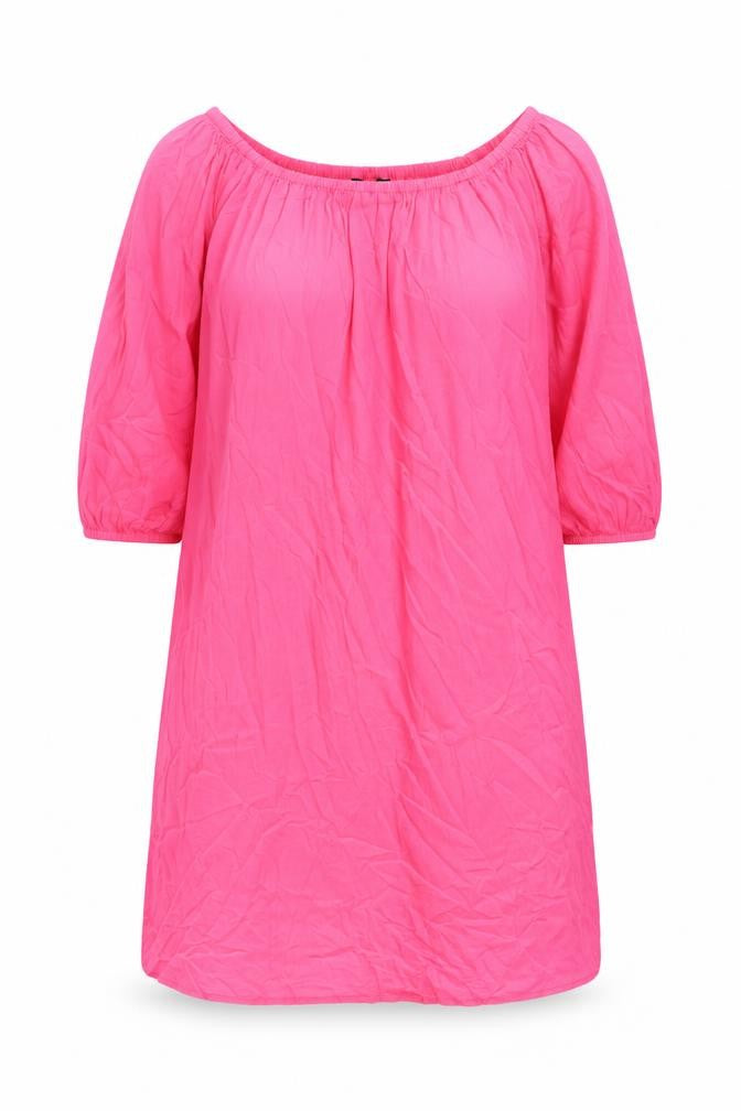 Marks & Spencer Womens Pink Viscose A-Line Size M Scoop Neck Pullover