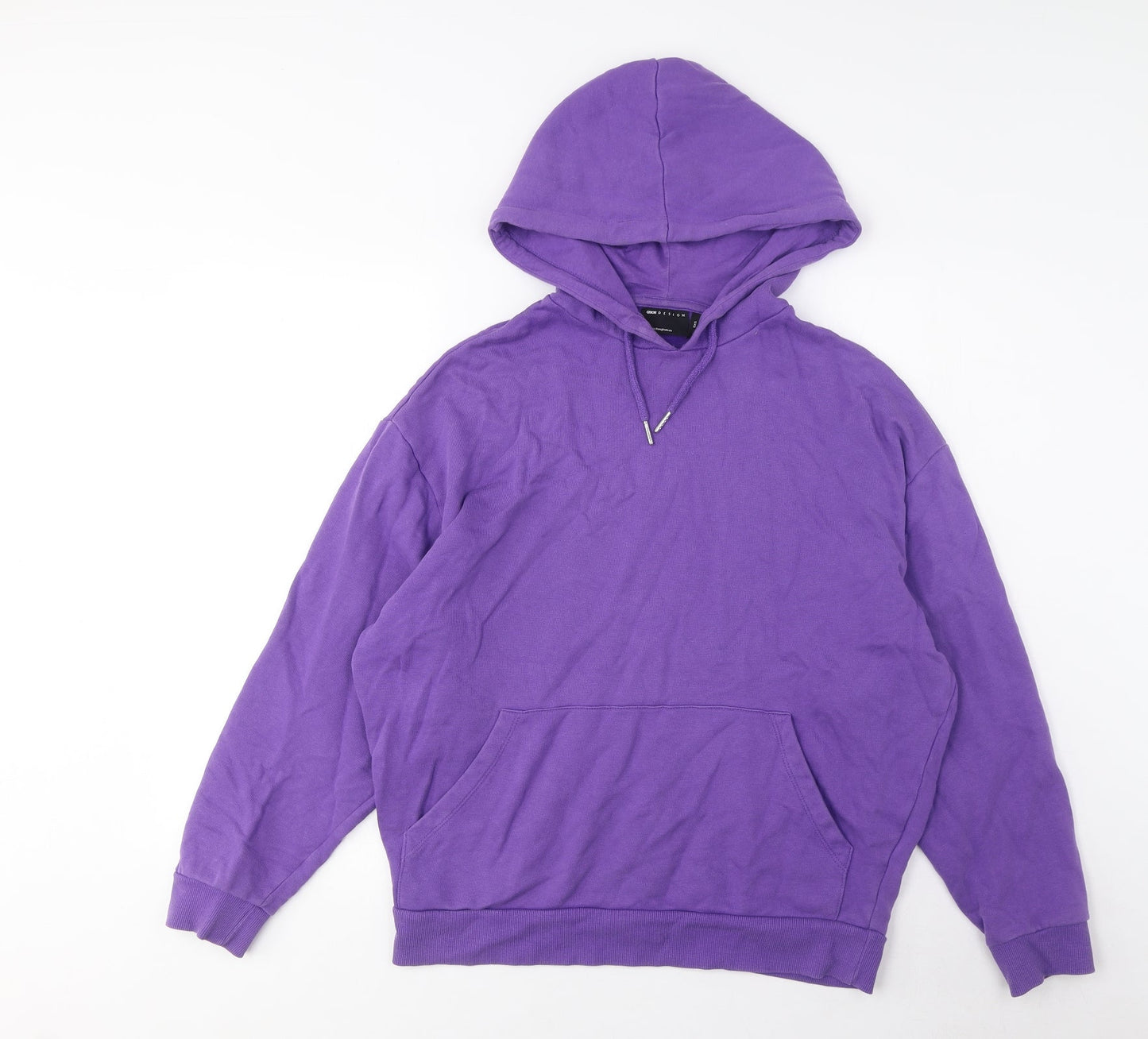 ASOS Womens Purple Cotton Pullover Hoodie Size 2XS Pullover - Pockets