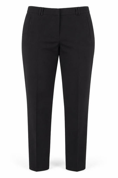 Topshop Womens Black Polyester Trousers Size 12 L28 in Regular Zip - Classic