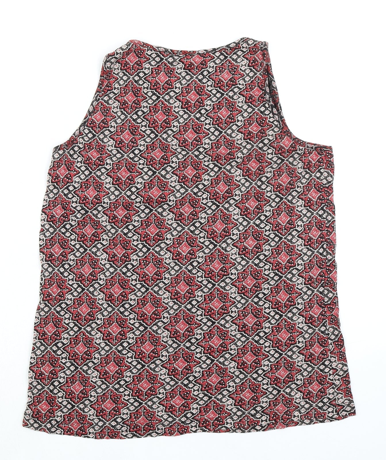 New Look Womens Multicoloured Cotton Basic Tank Size 12 Scoop Neck - Zip Pocket