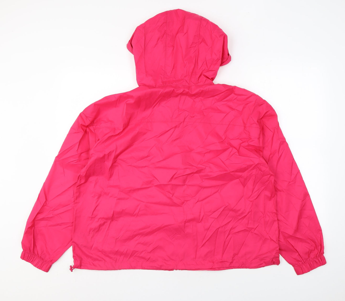 Marks and Spencer Womens Pink Rain Coat Jacket Size L Zip