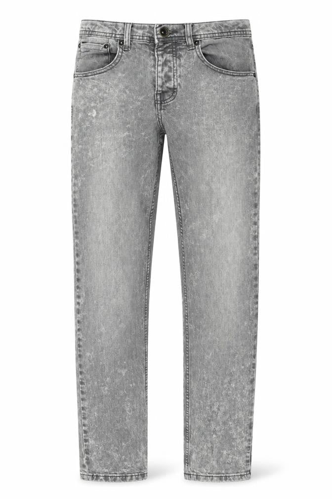 Burton Mens Grey Cotton Skinny Jeans Size 30 in L30 in Regular Zip