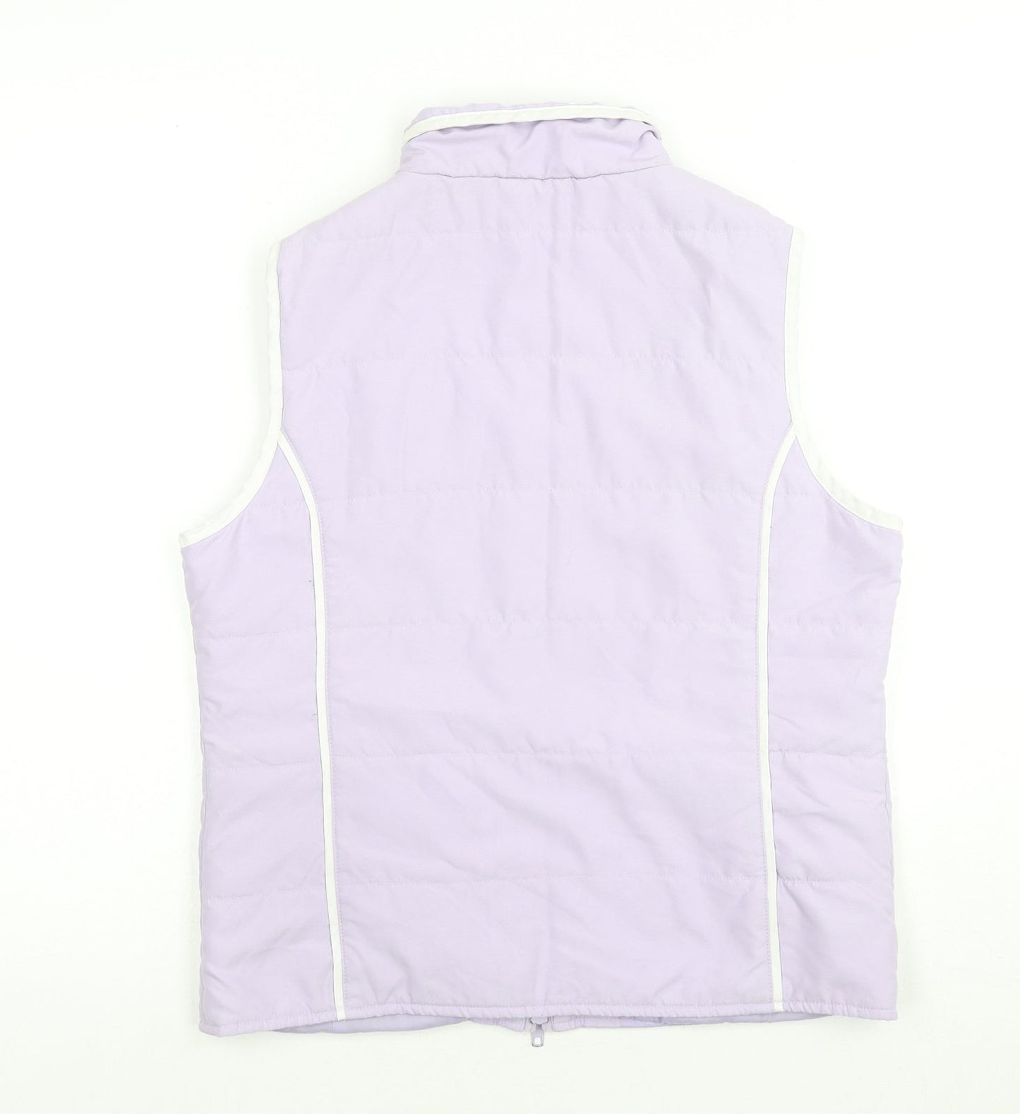 For Women Womens Purple Gilet Waistcoat Size 10 Zip
