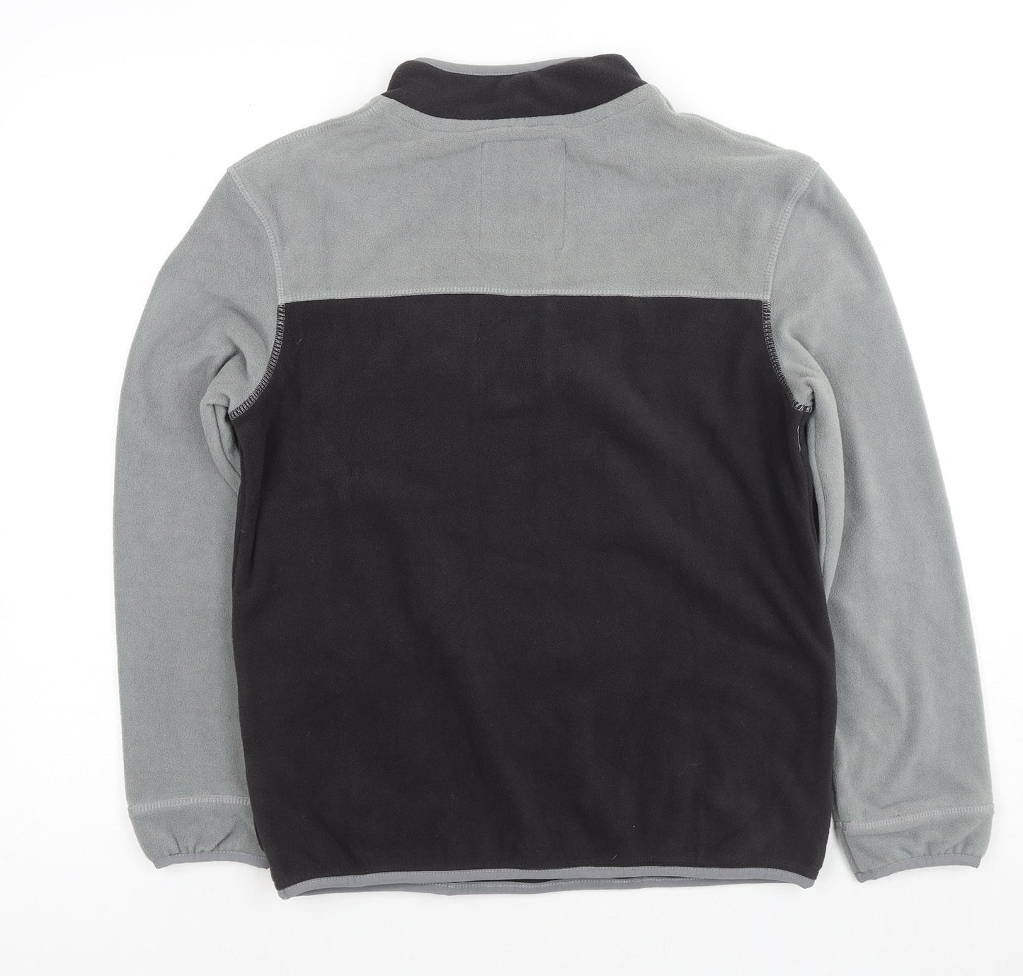 Marks and Spencer Girls Grey Colourblock Polyester Pullover Sweatshirt Size 13-14 Years Pullover
