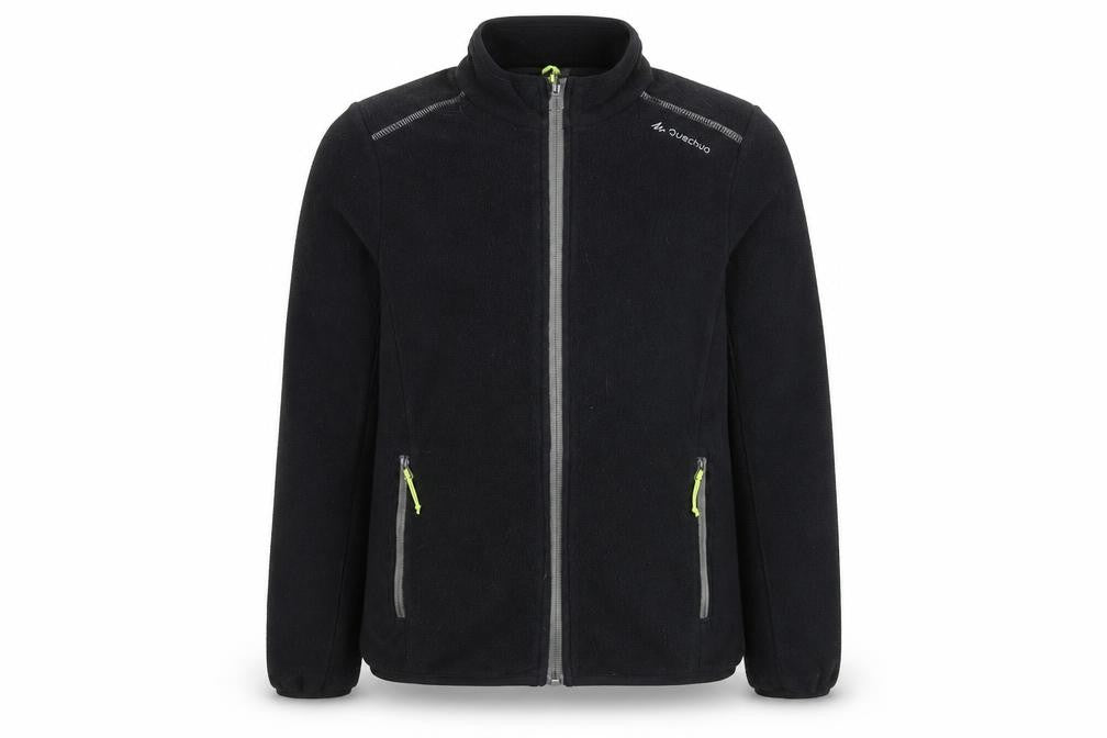 DECATHLON Boys Black Jacket Size 12 Years Zip
