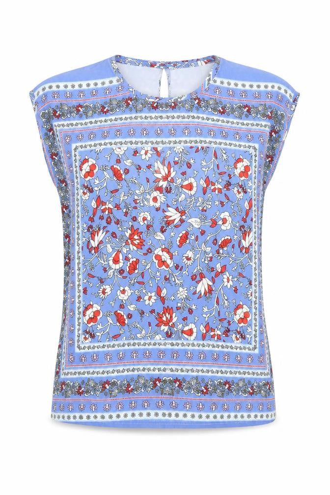 Intuition Womens Multicoloured Floral Polyester Basic Blouse Size 8 Round Neck - Size 8-10
