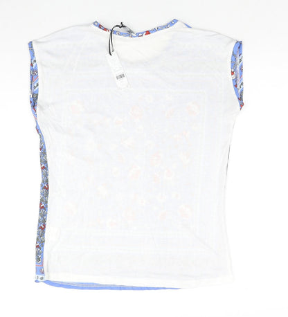 Intuition Womens Multicoloured Floral Polyester Basic Blouse Size 8 Round Neck - Size 8-10