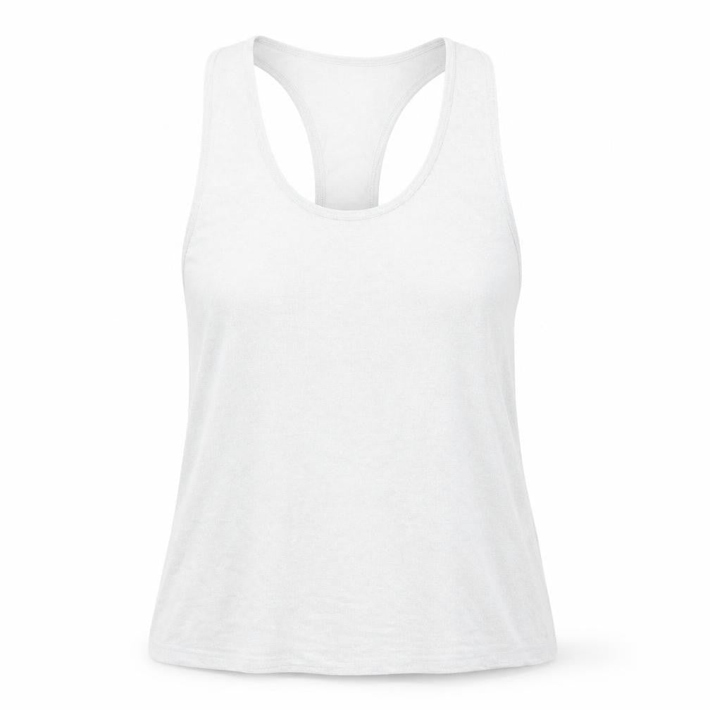 Topshop Womens Silver Polyester Basic Tank Size 10 Scoop Neck