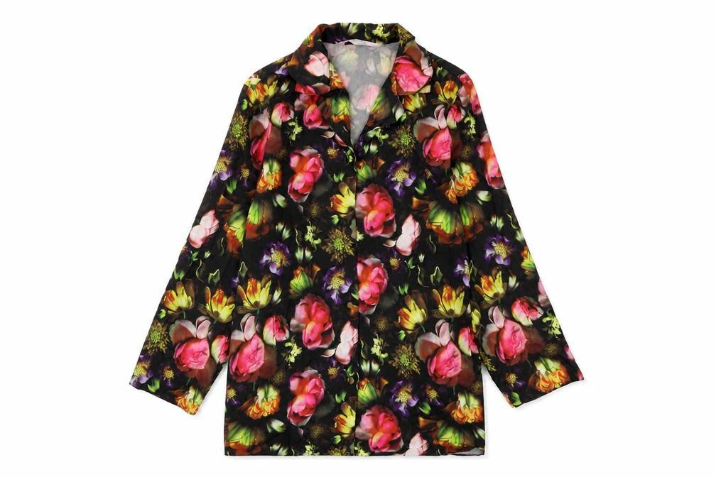 Indigo Sky Womens Multicoloured Floral Polyester Basic Button-Up Size 8 Collared