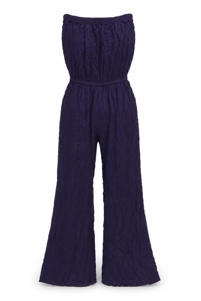 NEXT Womens Purple Vinyl Jumpsuit One-Piece Size 6 L29 in Pullover