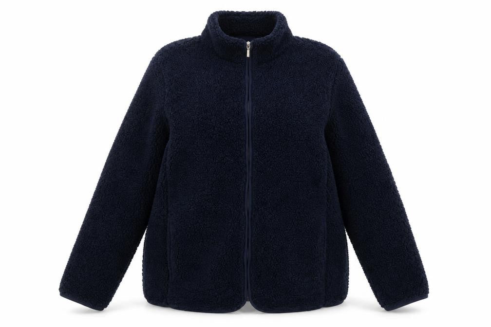 Bonmarché Women's Blue Polyester Full Zip Jacket