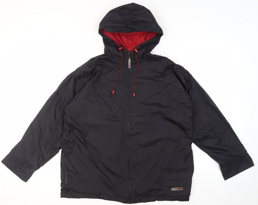 Sport Men's Black Hooded Jacket Size 20