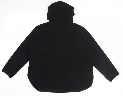 H&M Womens Black Pullover Hoodie, Polyester Size L,