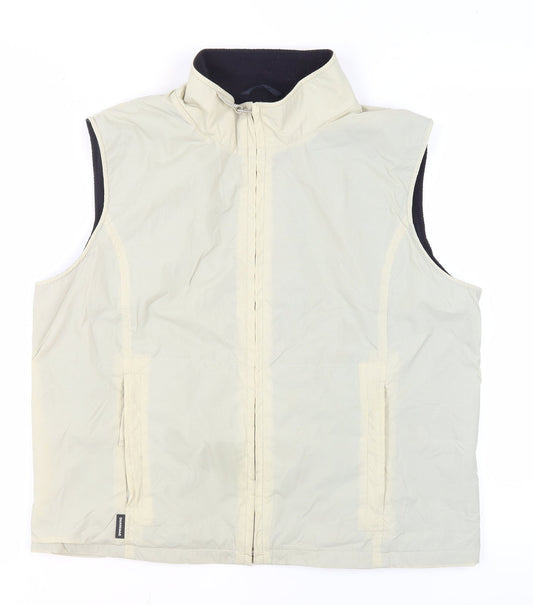 Dannimac Beige Unisex Waistcoat L Zip Casual