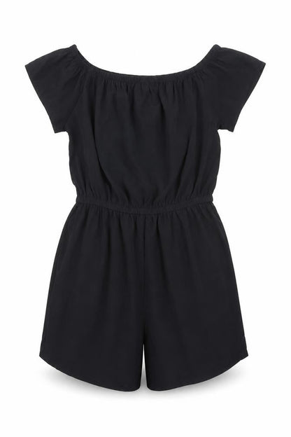 New Look Girls Black Polyester Jumpsuit One-Piece Size 9 Years Pullover