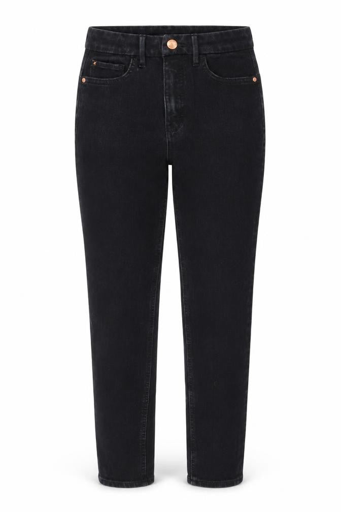 Marks & Spencer Womens Black Cotton Skinny Jeans Size 8 L25 in Regular Button