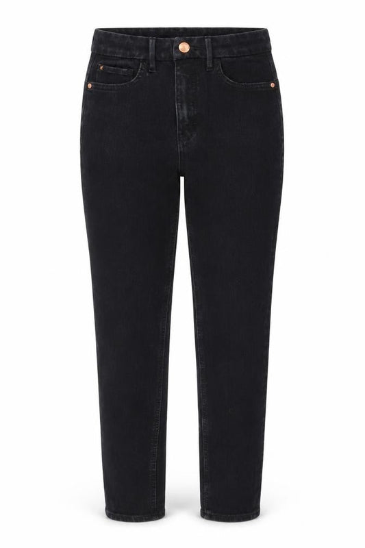 Marks & Spencer Womens Black Cotton Skinny Jeans Size 8 L25 in Regular Button