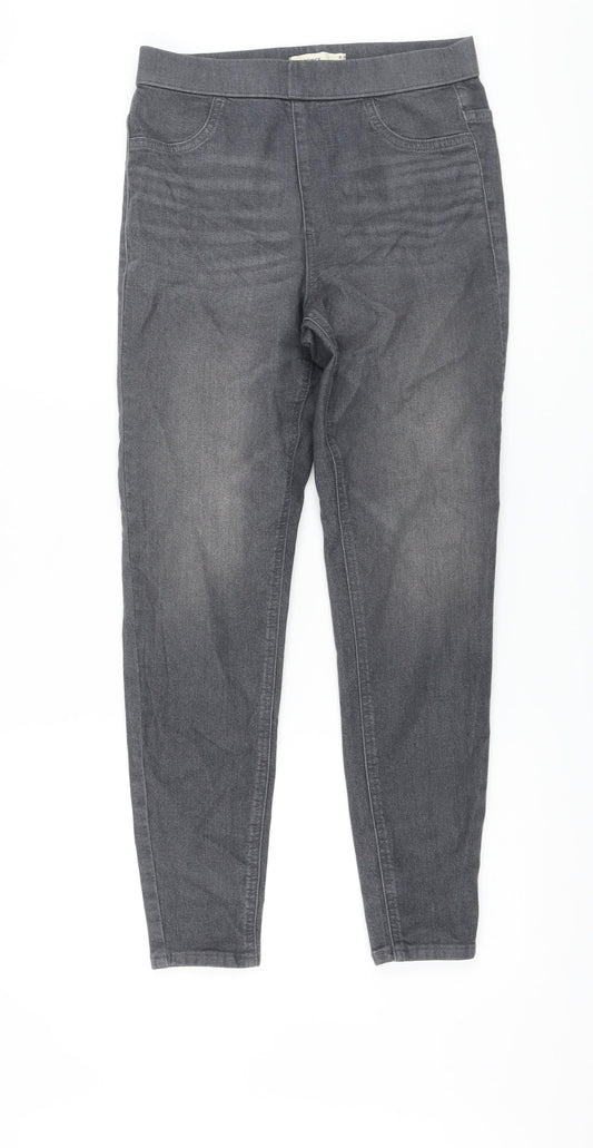 Marks and Spencer Womens Green Cotton Jegging Jeans Size 8 L26 in Regular