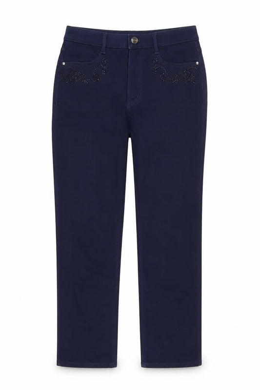 Marks & Spencer Womens Blue Cotton Jegging Jeans Size 12 L28 in Regular