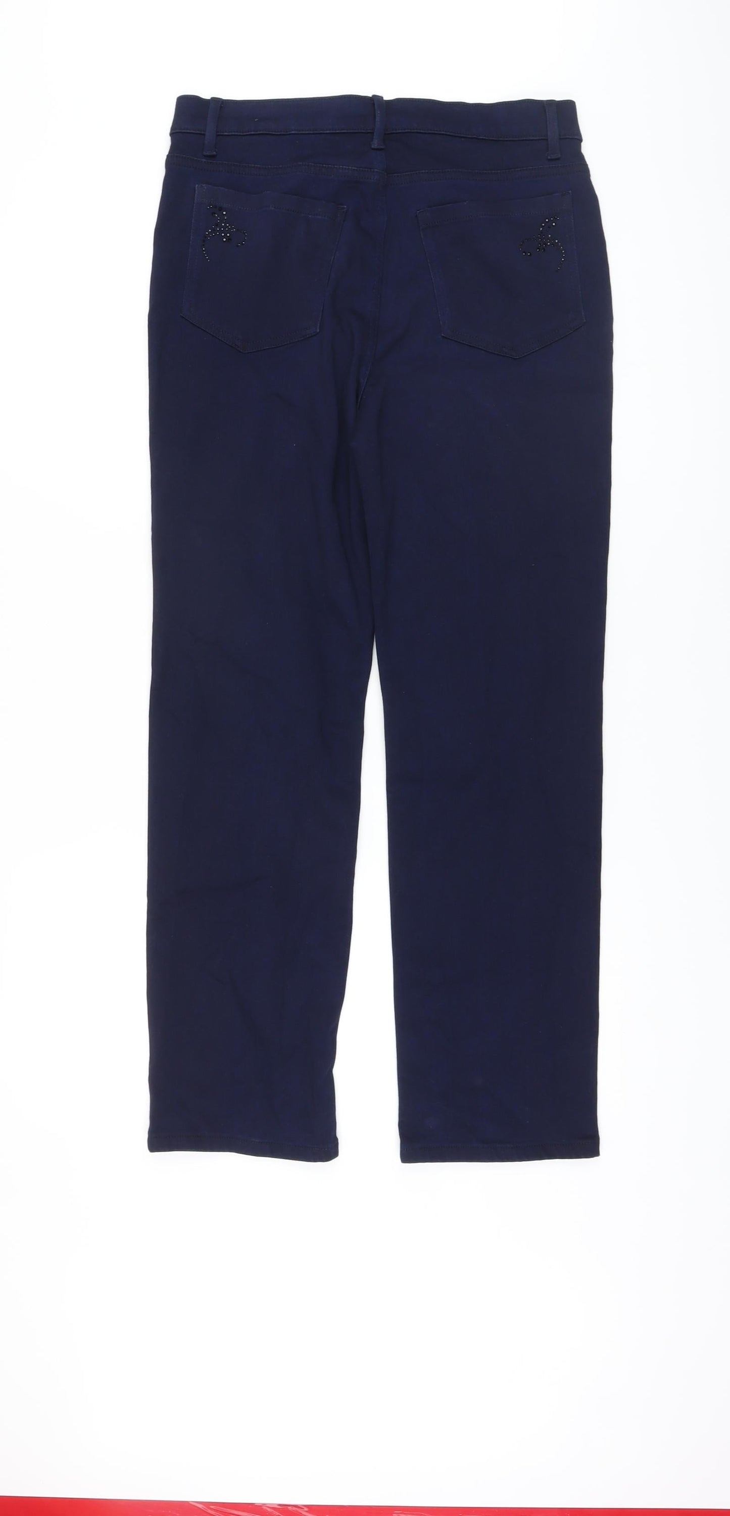 Marks and Spencer Womens Blue Cotton Jegging Jeans Size 12 L28 in Regular