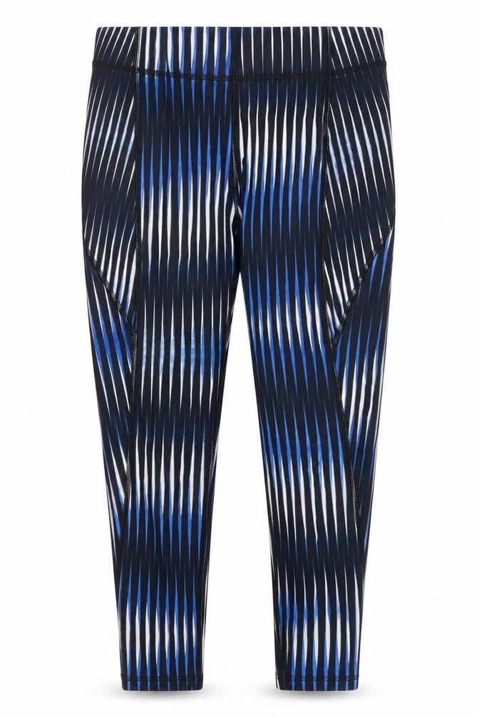 IVY PARK Womens Multicoloured Geometric Polyester Capri Leggings Size M L27 in Regular Pullover