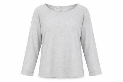 Warehouse Womens Silver Round Neck Polyester Pullover Jumper Size 12