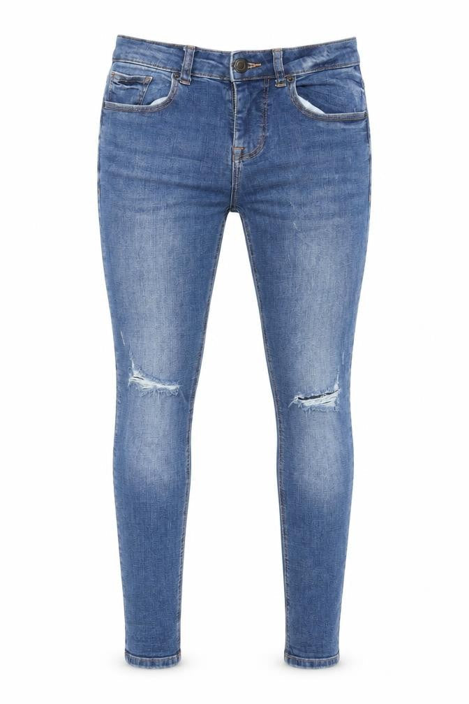 Denim & Co. Mens Blue Cotton Skinny Jeans Size 30 in L32 in Regular Zip
