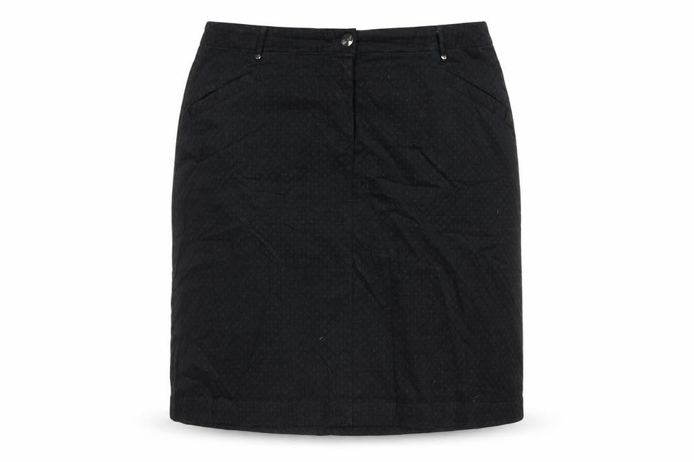 Per Una Womens Black Geometric Cotton Straight & Pencil Skirt Size 20 Zip