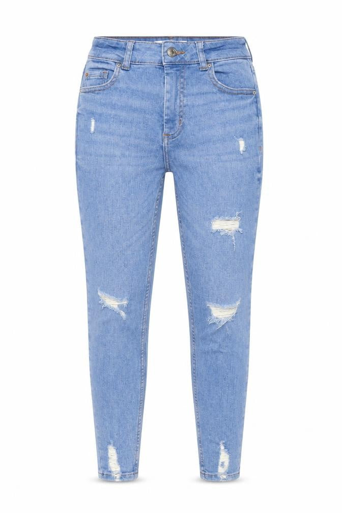 Denim & Co. Womens Blue Cotton Skinny Jeans Size 6 L28 in Regular Zip