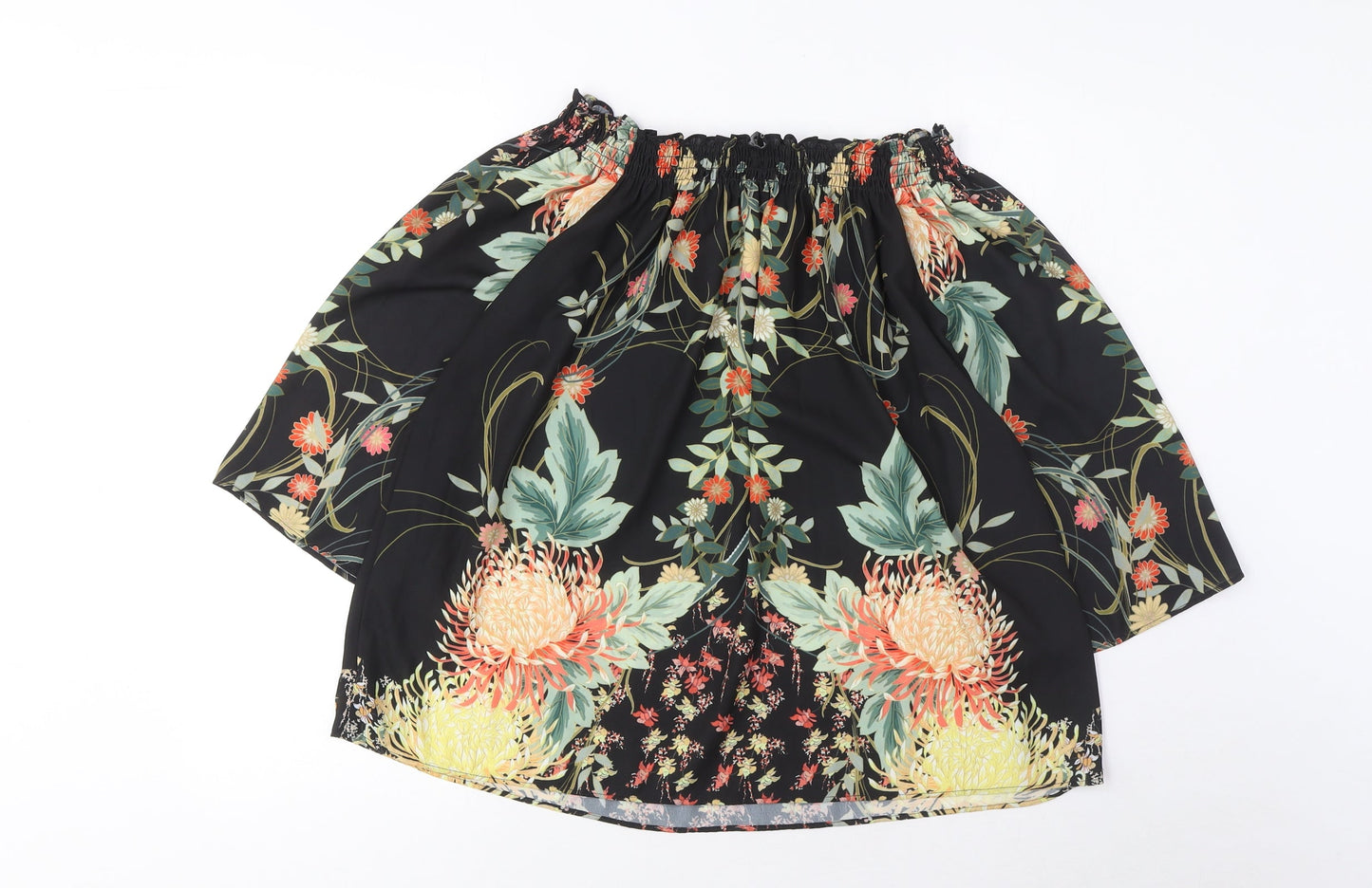 Julien Macdonald Womens Multicoloured Fair Isle Polyester Basic Blouse Size 12 Off the Shoulder