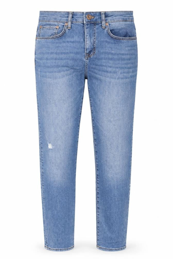 Easy Mens Blue Cotton Skinny Jeans Size 32 in L30 in Regular Zip - Pockets