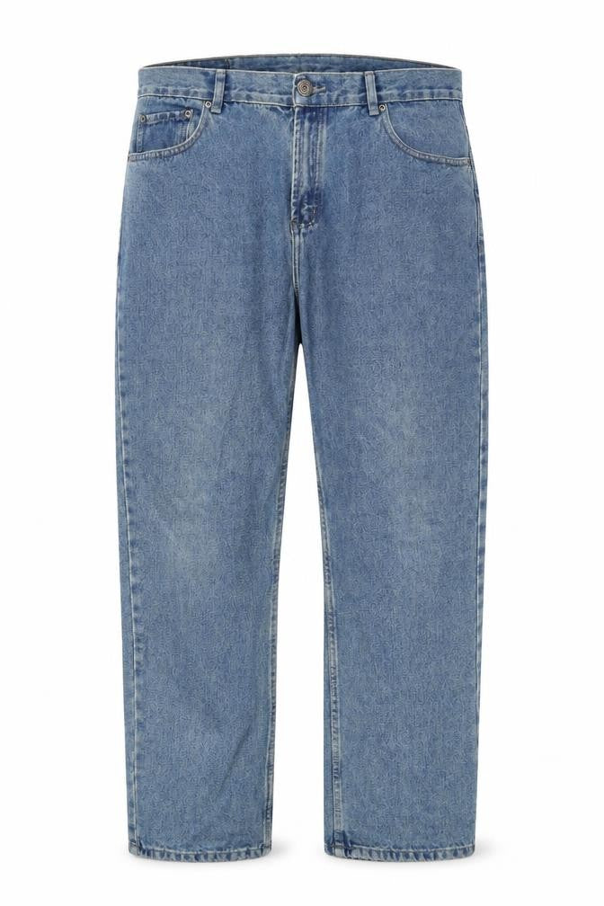 Denim & Co. Mens Blue Cotton Straight Jeans Size 36 in L30 in Regular Zip - Pockets