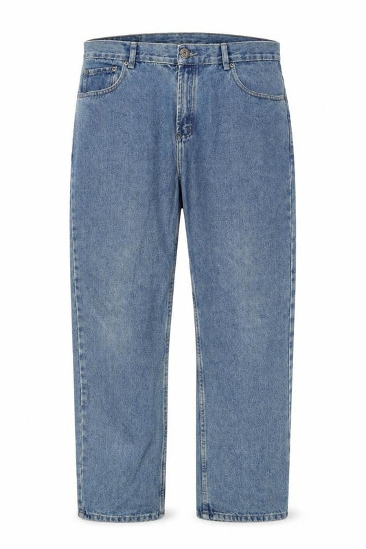 Denim & Co. Mens Blue Cotton Straight Jeans Size 36 in L30 in Regular Zip - Pockets