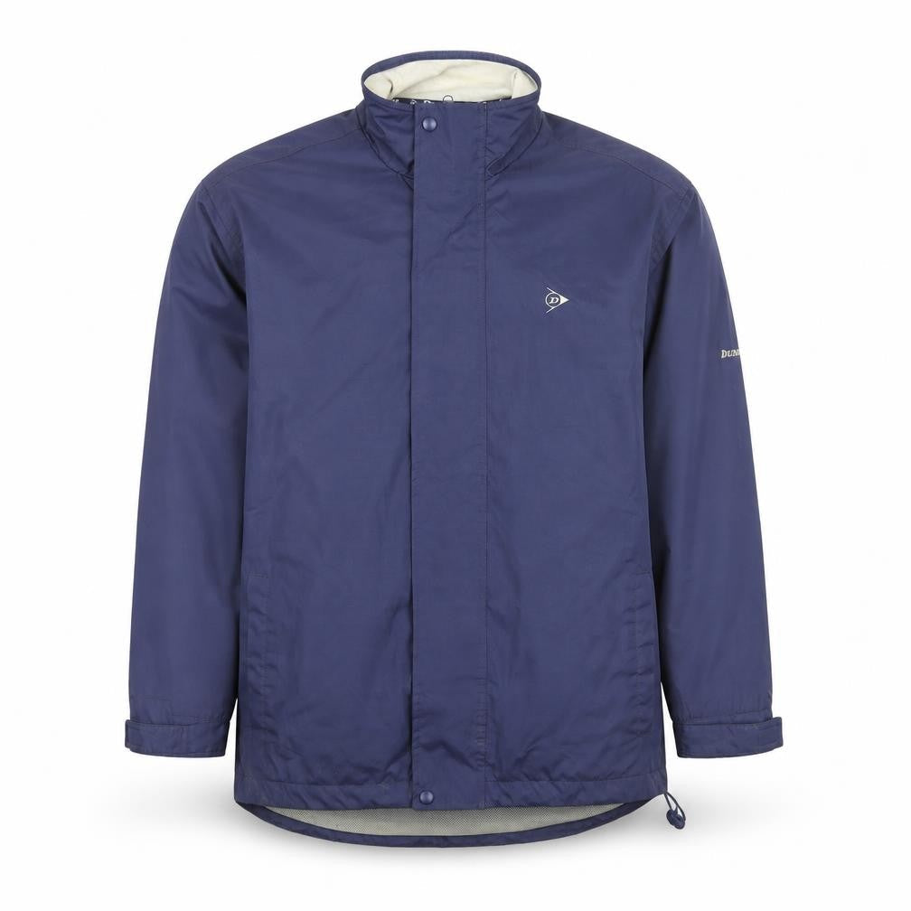 Dunlop Mens Blue Rain Coat Jacket Size L Zip