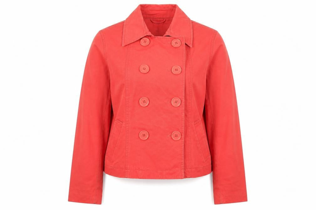 New Look Womens Red Jacket Size 14 Button