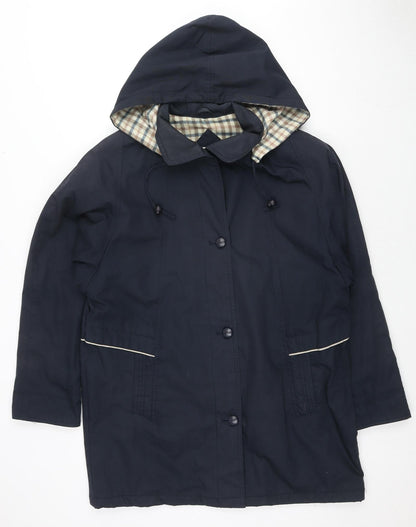 Amari Womens Blue Jacket Size M Button