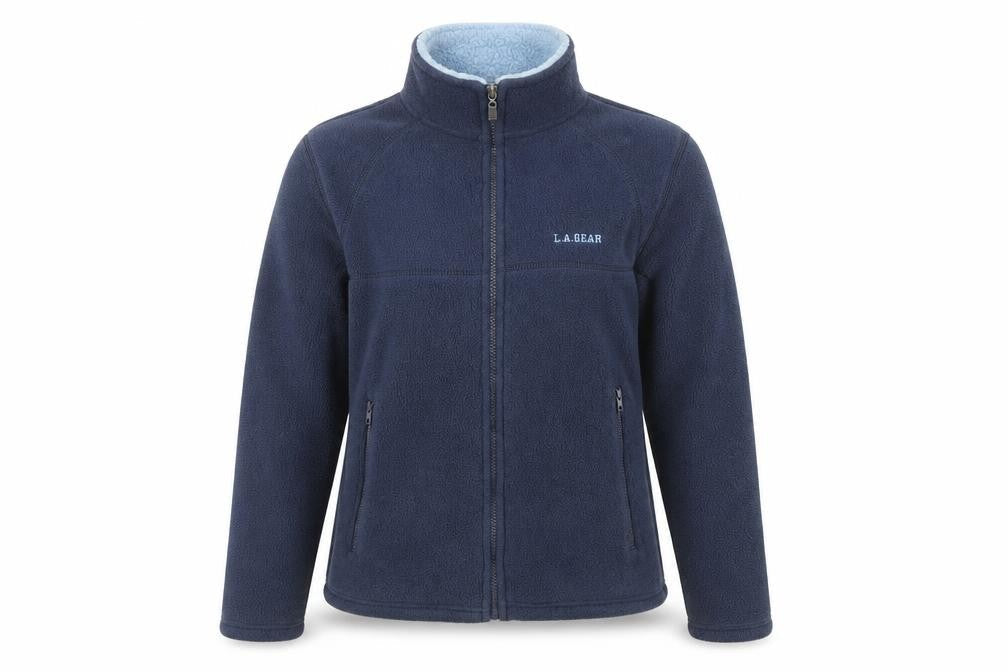 LA Gear Womens Blue Jacket Size 10 Zip