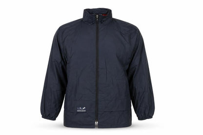 Highlander Mens Blue Rain Coat Jacket Size M Zip - Waterproof