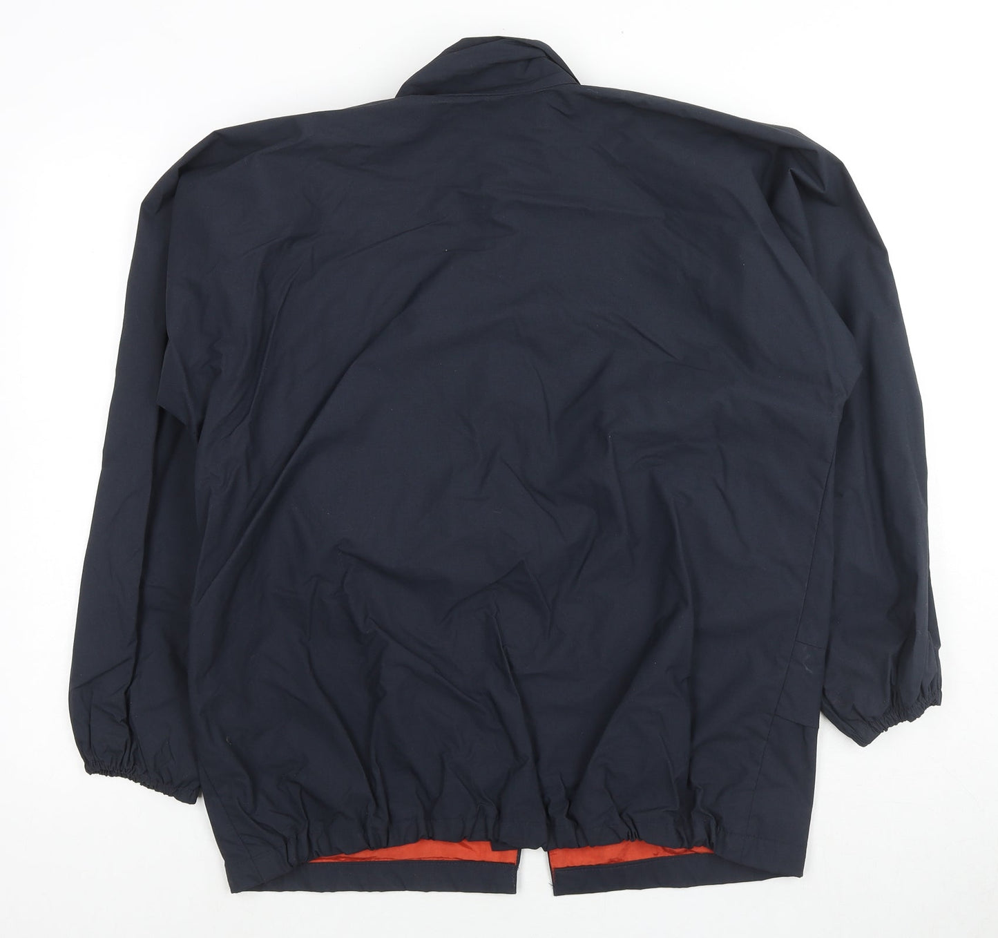 Highlander Mens Blue Rain Coat Jacket Size M Zip - Waterproof