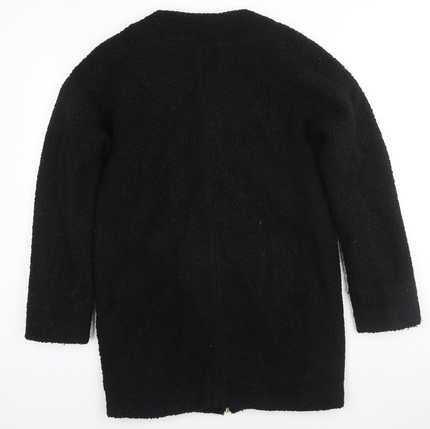 Golddigga Womens Black Overcoat Coat Size 8 Zip
