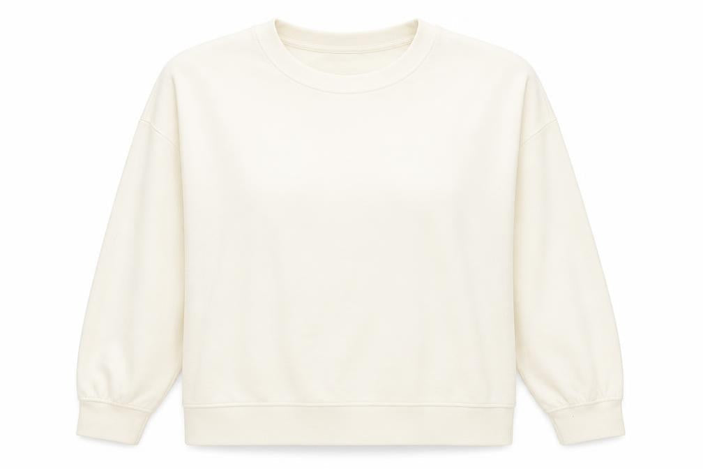 H&M Womens White Polyester Pullover Sweatshirt Size S Pullover