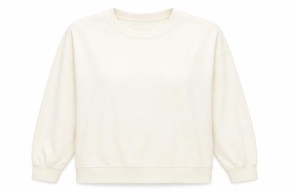 H&M Womens White Polyester Pullover Sweatshirt Size S Pullover